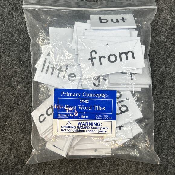 Primary Concepts First Word Tiles 52pc Sight Words Early Learning Set - Picture 8 of 9